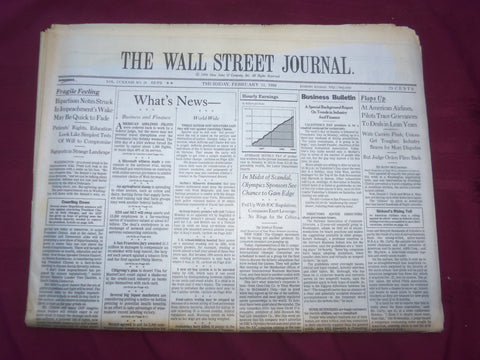 1999 FEB 11 THE WALL STREET JOURNAL - AMERICAN AIRLINES PILOTS GRIEVANCES- WJ 23