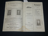 1929 G. M. TECH VS. ADRIAN COLLEGE FOOTBALL PROGRAM - NICE PHOTOS - J 5783