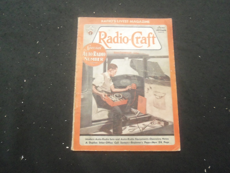 1933 JUNE RADIO-CRAFT MAGAZINE - AUTO-RADIO NUMBER - B 433L