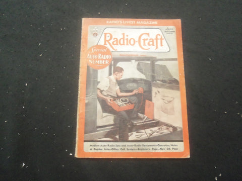 1933 JUNE RADIO-CRAFT MAGAZINE - AUTO-RADIO NUMBER - B 433L