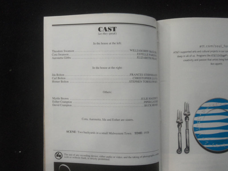 2002 MORNING'S AT SEVEN PLAYBILL - 11 SIGNATURES - J 8202