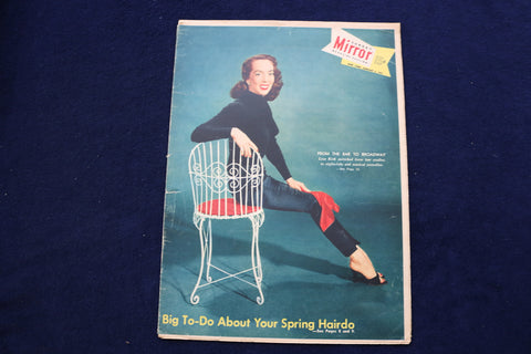 1957 JANUARY 6 NY MIRROR MAGAZINE - LISA KIRK COVER - E 22599