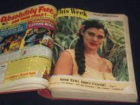 1953 JAN-JUN NEW YORK HERALD TRIBUNE THIS WEEK MAGAZINE BOUND VOLUME - KD 5862C