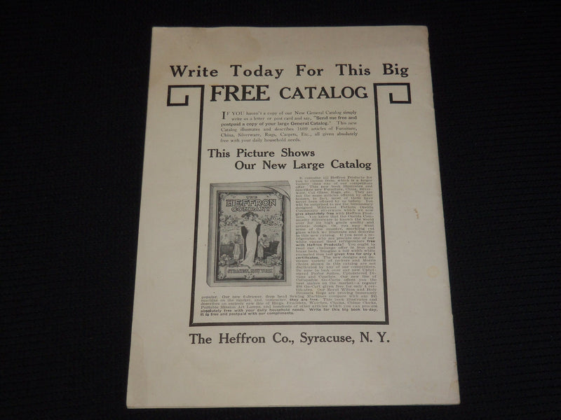 1911 THE HEFFRON CO. SPRING & SUMMER FASHION BOOK - SYRACUSE NEW YORK - SP 4863D