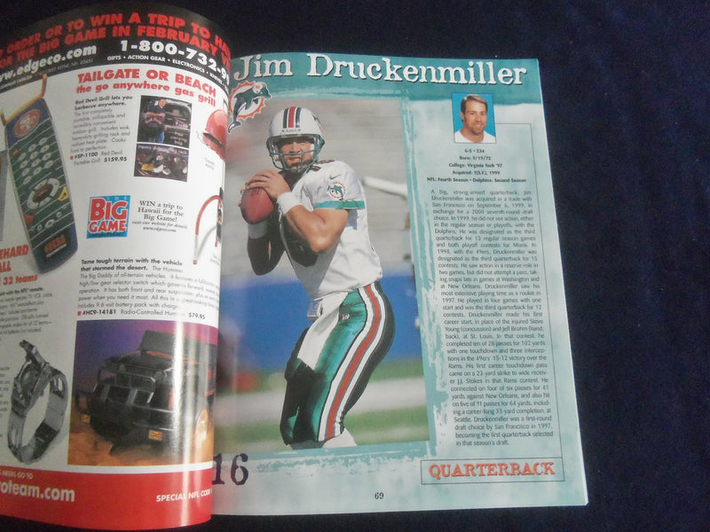 2000 MIAMI DOLPHINS PREVIEW MAGAZINE - ST 7151