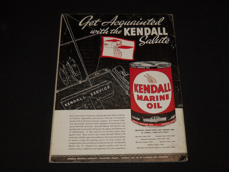1939 APRIL MOTOR BOATING MAGAZINE - FITTING-OUT NUMBER - NICE ADS - E 9464