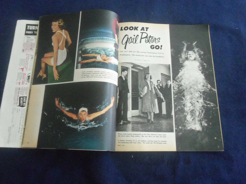 1953 MAY SPORT MAGAZINE - BOB LEMON COVER - ST 7237