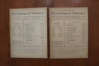 1945-1955 PSYCHOLOGICAL ABSTRACTS MAGAZINE - LOT OF 6 - O 3920