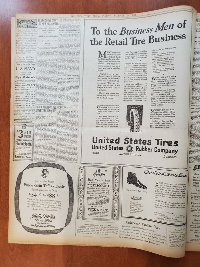 1921 JANUARY 28 NEW YORK TIMES - WHITMAN INQUIRY INDICTS 2 DETECTIVES - NT 8099