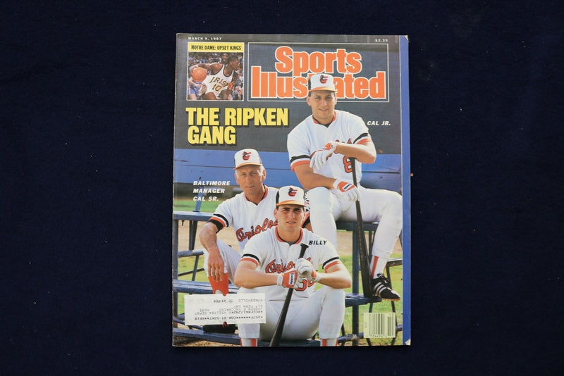 1987 MARCH 9 SPORTS ILLUSTRATED MAGAZINE - THE RIPKIN GANG COVER - E 19337