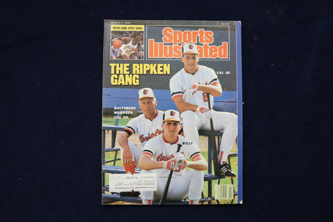 1987 MARCH 9 SPORTS ILLUSTRATED MAGAZINE - THE RIPKIN GANG COVER - E 19337