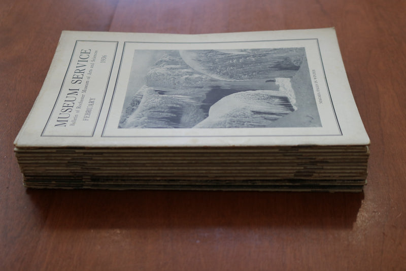 1936-1938 MUSEUM SERVICE ROCHESTER BULLETIN - LOT OF 15 - O 3915