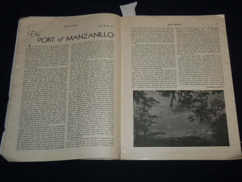 1936 MAY-JUNE REAL MEXICO MAGAZINE - VOLUME V NUMBER 27 - J 8531