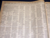 1917 AUGUST 9 NEW YORK TIMES - DRAFT CALL FOR 251,900 MEN - NT 8506
