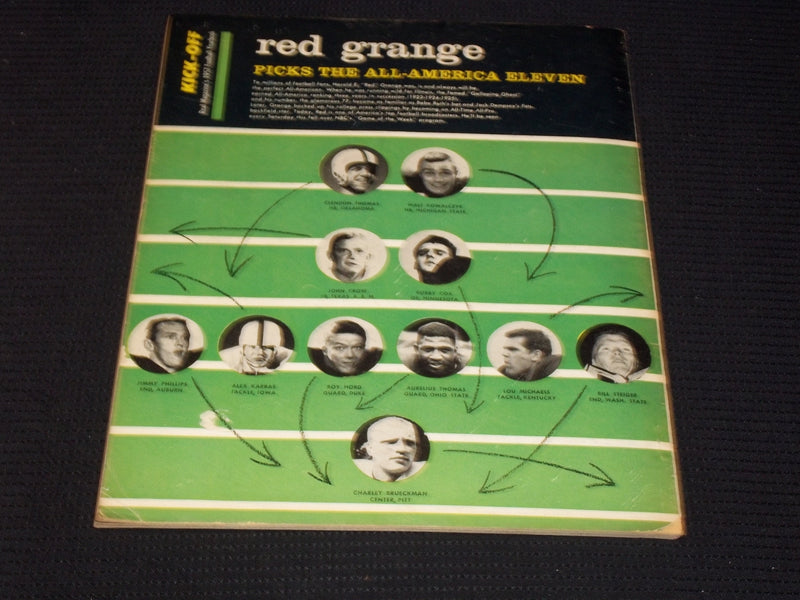 1957 REAL MAGAZINES KICK-OFF MAGAZINE - WALT KOWALCZYK COVER - E 7947