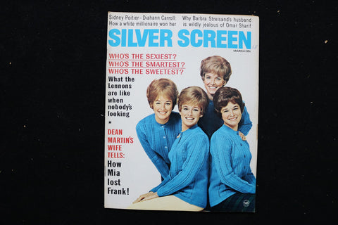 1968 MARCH SILVER SCREEN MAGAZINE - THE LENNON SISTERS COVER - E 25724