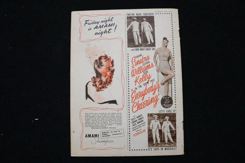 1949 OCTOBER 8 PICTUREGOER MAGAZINE - GLYNIS JOHNS COVER - E 26024