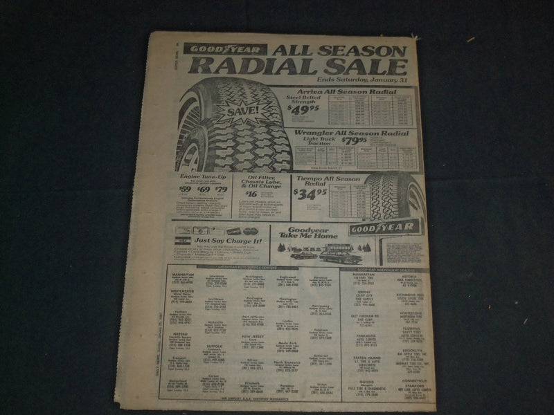1987 JANUARY 25 NEW YORK DAILY NEWS NEWSPAPER - SUPER BOWL XXI - NP 3412