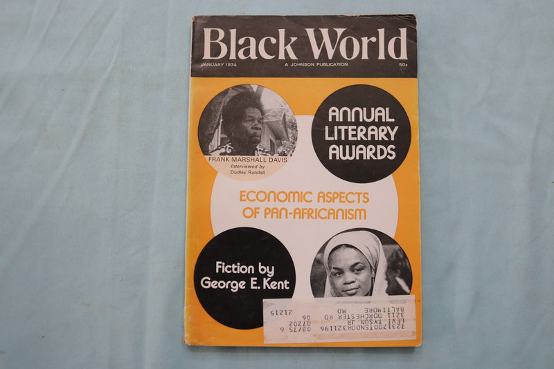 1974 JANUARY BLACK WORLD MAGAZINE - ANNUAL LITERARY AWARDS - K 3359