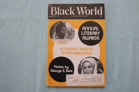 1974 JANUARY BLACK WORLD MAGAZINE - ANNUAL LITERARY AWARDS - K 3359
