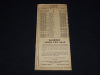 1945 JULY 29 SOUTHERN PACIFIC TIME TABLES OVERLAND ROUTE - J 7284