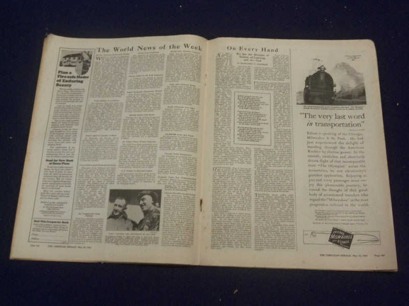 1923 MAY 26 CHRISTIAN HERALD MAGAZINE - A GHOST OF MARINE YESTERDAYS - ST 6609