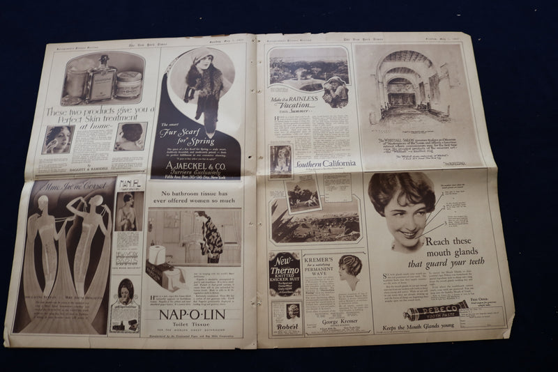 1927 MAY 1 NEW YORK TIMES PICTURE SECTION - BOBBY JONES - NP 8882