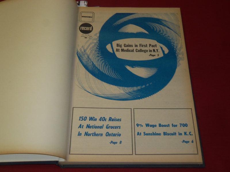 1968 RWDSU RECORD NEWSPAPER BOUND VOLUME NO. 15 - RETAIL - WHOLESALE - R 15E