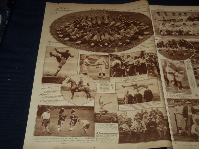 1925 OCTOBER 4 NEW YORK TIMES SPORTS PICTURE SECTION - PIRATES -SENATOR- NT 9470