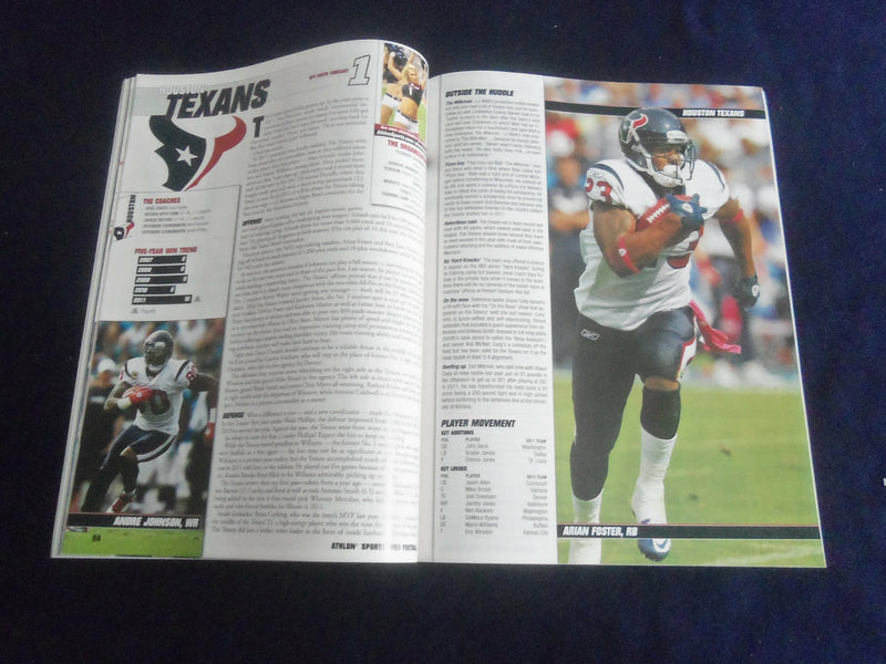 2012 ALTHON SPORTS PRO FOOTBALL 2012 PREVIEW MAGAZINE - ST 7158