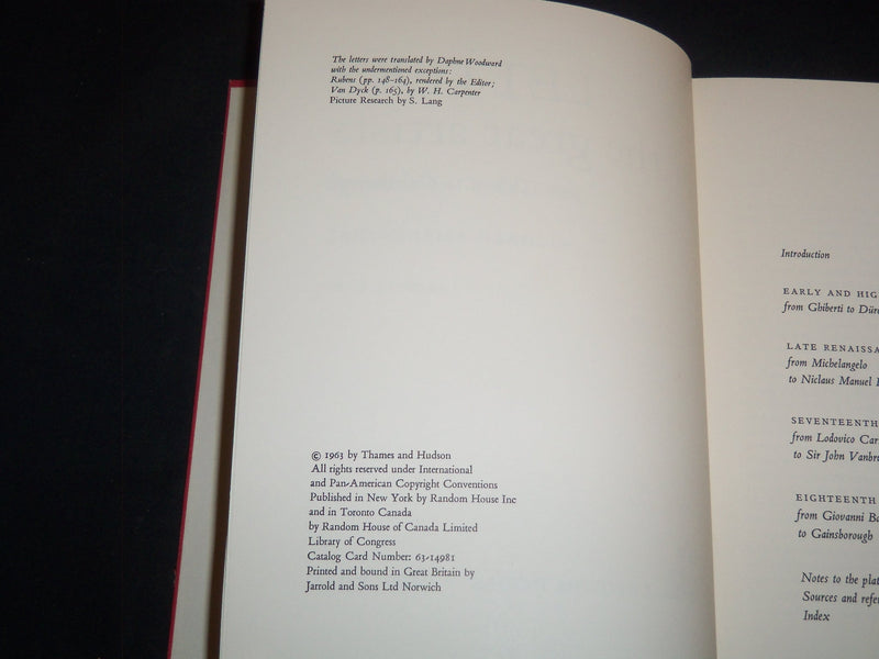 1963 LETTERS OF THE GREAT ARTISTS BOXED SET BY RICHARD FRIEDENTHAL - KD 5294D