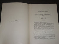 1896 DECEMBER 29 WILLIAM A. BANCROFT VALEDICTORY ADDRESS BOOK - J 3159