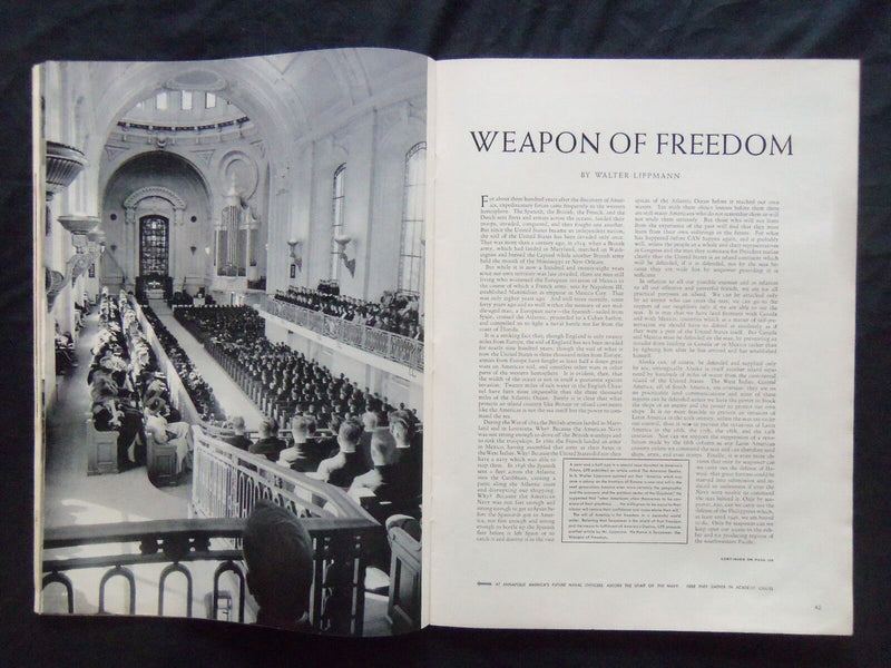 1940 OCTOBER 28 LIFE MAGAZINE - U.S. SAILOR - L 206