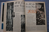 1933 FEBRUARY COSMOPOLITAN MAGAZINE -HARRISON FISHER COVER- GREAT ADS - ST 1001V