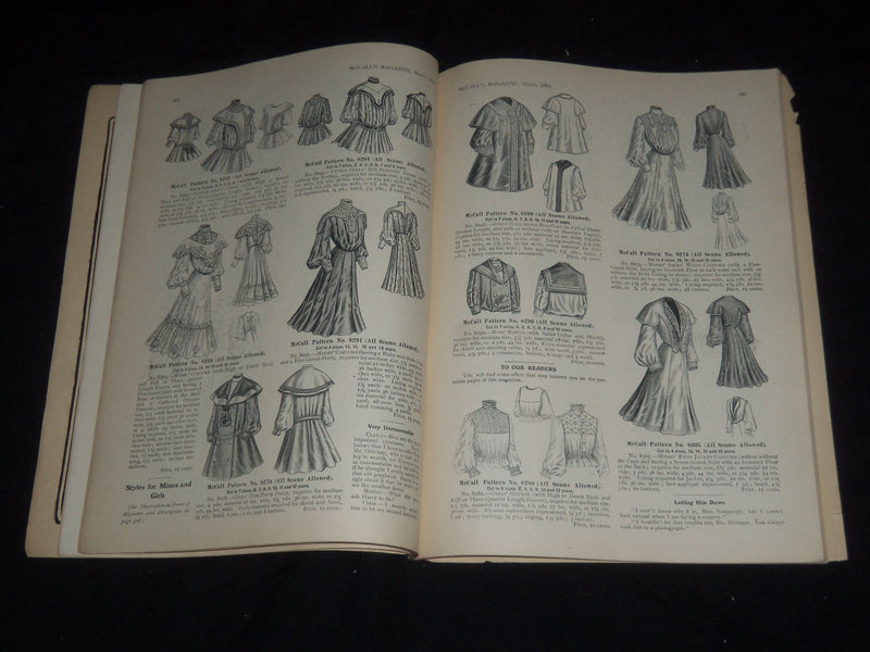 1904 MARCH MCCALL'S MAGAZINE - GREAT FASHION ILLUSTRATIONS & ADS - ST 5359