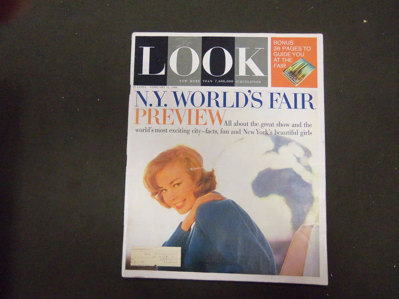 1964 FEBRUARY 11 LOOK MAGAZINE - N.Y. WORLD'S FAIR PREVIEW - ST 2900