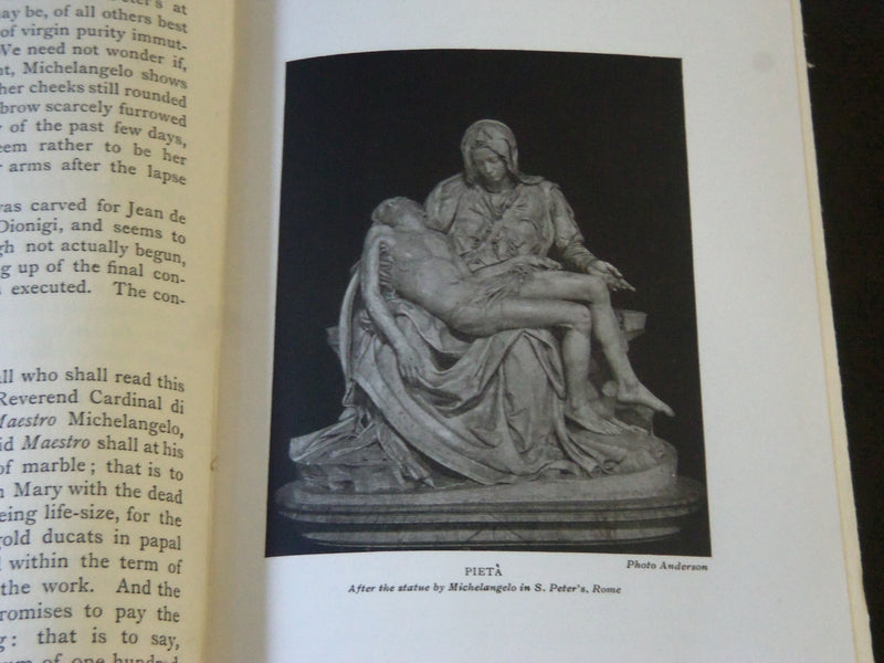 1913 MICHAELANGELO A RECORD OF HIS LIFE BOOK BY ROBERT W. CARDEN - KD 3990