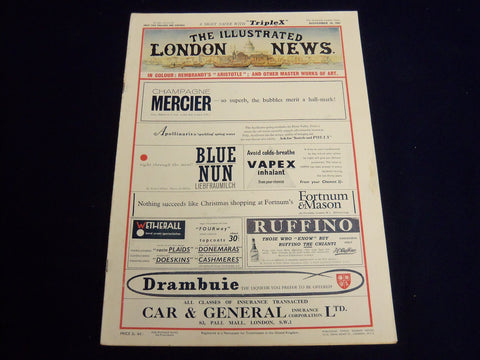 1961 NOVEMBER 18 ILLUSTRATED LONDON NEWS MAGAZINE - QUEEN ELIZABETH - E 8093