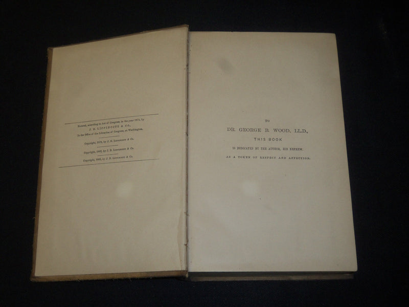 1883 A TREATISE ON THERAPEUTICS BY H. C. WOOD M. D. - MEDICA - KD 5860