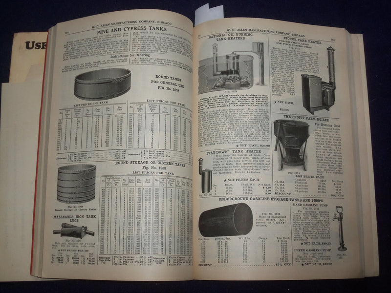 1931 W. D. ALLEN MANUFACTURING CO. RED BOOK CATALOG - CHICAGO, ILLINOIS - J 9346