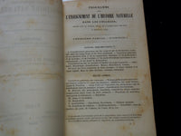 1850 COURS ELEMENTAIRE D'HISTOIRE NATURELLE FRENCH VOLUME - KD 7713