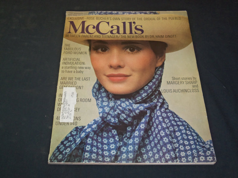 1969 MAY MCCALL'S MAGAZINE - WOMAN IN HAT - SP 7987