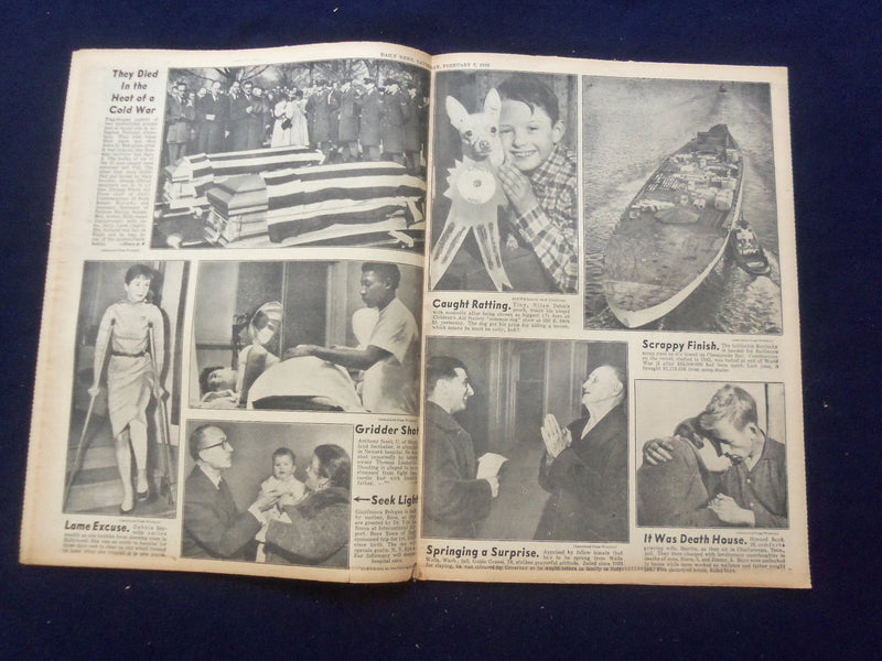 1959 FEB 7 NEW YORK DAILY NEWS NEWSPAPER -BET PLAN OK'D, SENT TO ALBANY- NP 6754