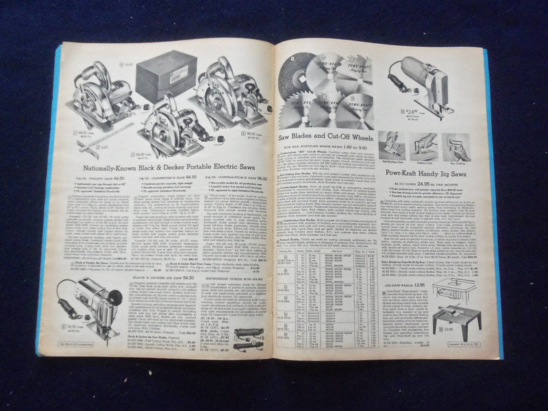 1956-1957 MONTGOMERY WARD POWR-KRAFT POWER TOOL CATALOG - J 8488