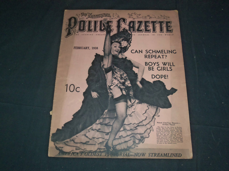 1938 FEBRUARY THE NATIONAL POLICE GAZETTE MAGAZINE - EVELYN THAWL - B 5876