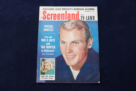 1959 DECEMBER SCREENLAND MAGAZINE - TAB HUNTER COVER - E 12842