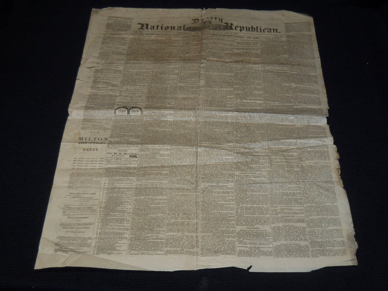 1871 MAY 25 DAILY NATIONAL REPUBLICAN NEWSPAPER - WASHINGTON D. C. - NP 3877E