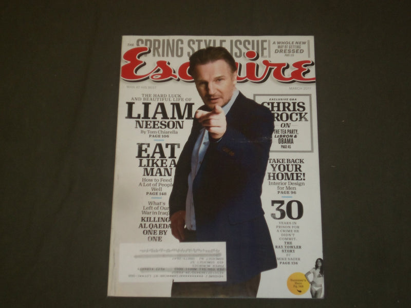 2011 MARCH ESQUIRE MAGAZINE - LIAM NEESON COVER - B 1968