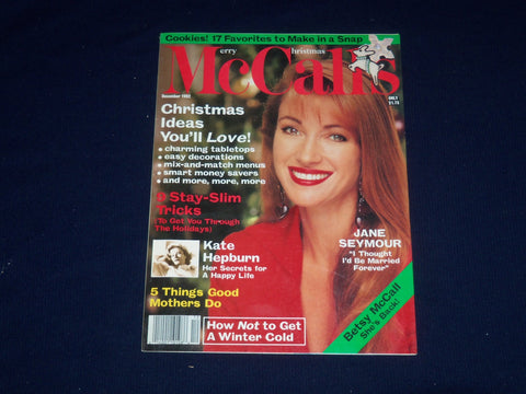 1992 DECEMBER MCCALL'S MAGAZINE - JANE SEYMOUR COVER - SP 5073