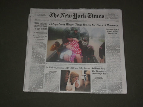 2017 AUGUST 29 NEW YORK TIMES - AFTER STORM TEXAS BRACES FOR YEARS OF RECOVERY